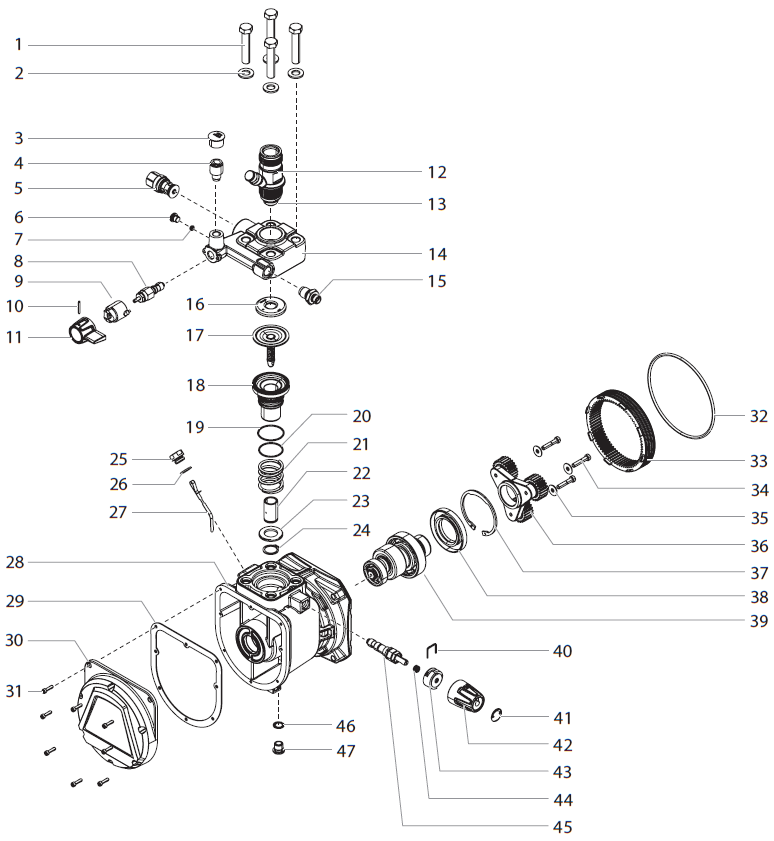 Elite 3000 Pump Assembly Parts